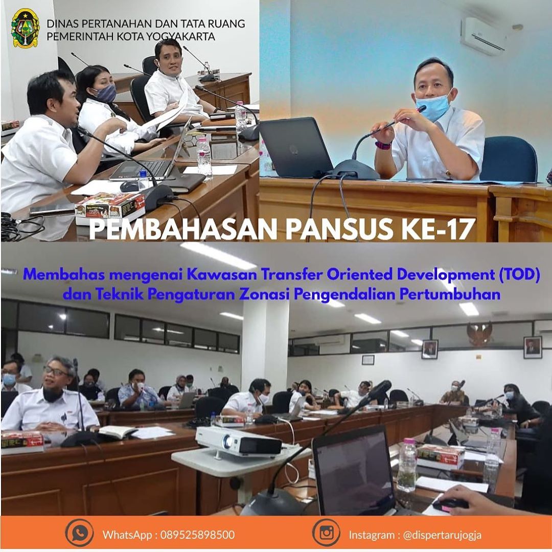 Pembahasan Raperda Revisi Rencana Tata Ruang Wilayah Kota Yogyakarta bersama Pansus  DPRD Kota Yogyakarta